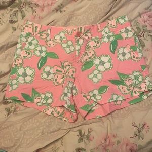 Lilly Pulitzer Callahan shorts, NWOT, pink & green